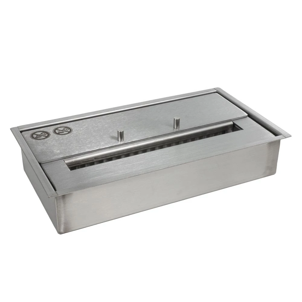 Deluxe brander - twee liter - 32 cm | ScandiFlames | Handmatige bio-ethanol brander | Staal