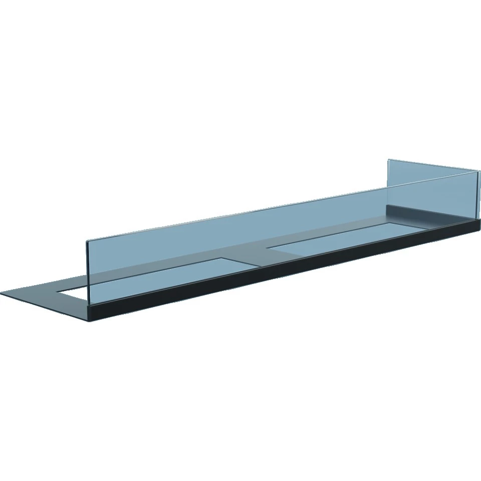 Glas voor hoekhaard - 90 cm rechts | | Accessoires voor een bio-ethanol haard |