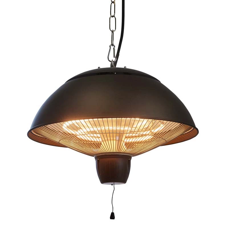 Terrasverwarmer Hangend 600-1500 W Zwart | Hortus | Hangende elektrische terrasverwarmer | Zwart
