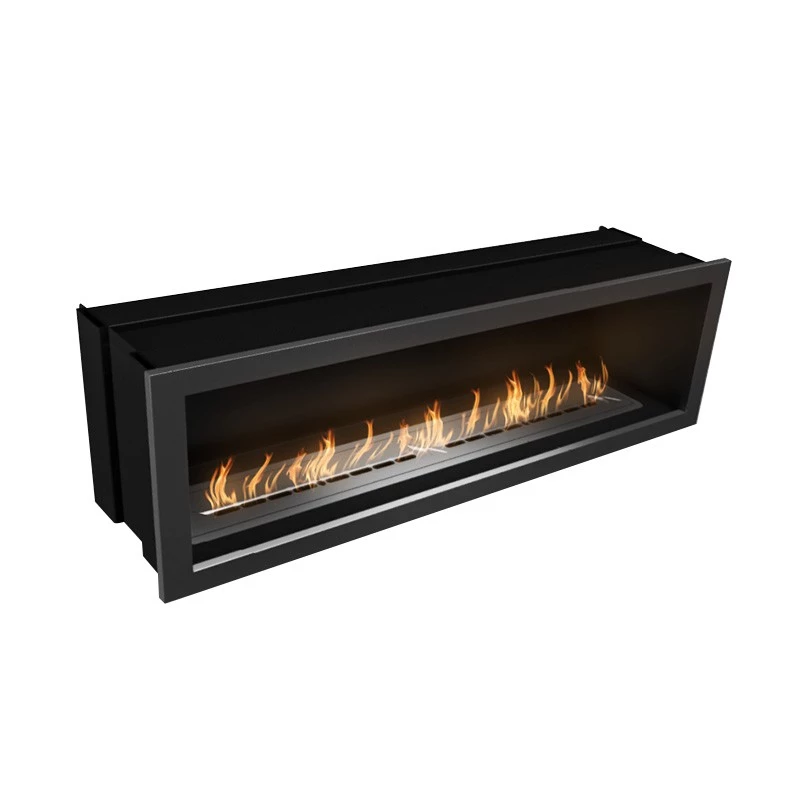 Icon Fires Slimline Firebox SFB1650 - Staal | Icon Fires | 1-zijdige inbouw bio-ethanol haard | Staal