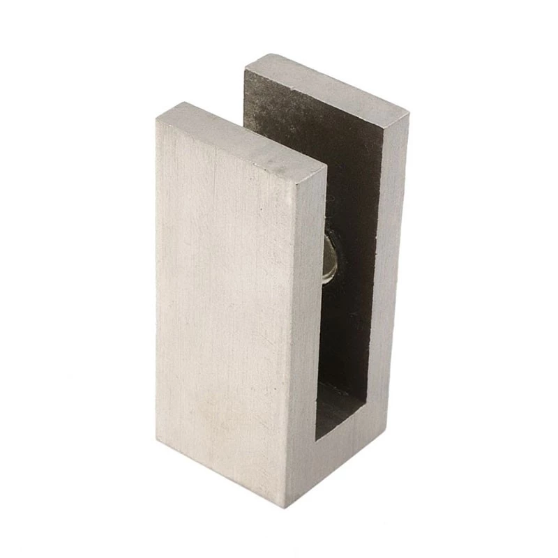 Vierkante voetjes voor veiligheidsglas staal | ScandiFlames | Bouwmaterialen voor een bio-ethanol haard | Roestvast staal