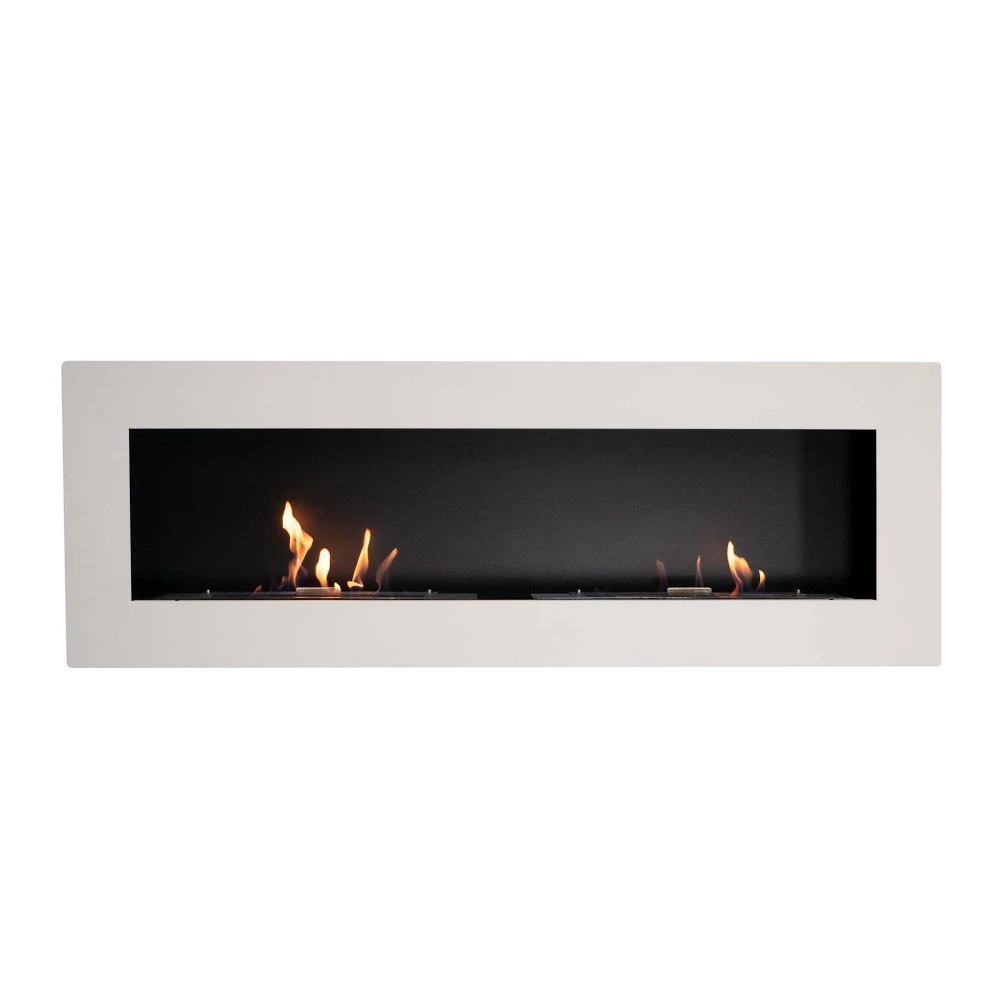Murus 1600 - Matt White | ScandiFlames | Hangende bio-ethanol haard | Wit