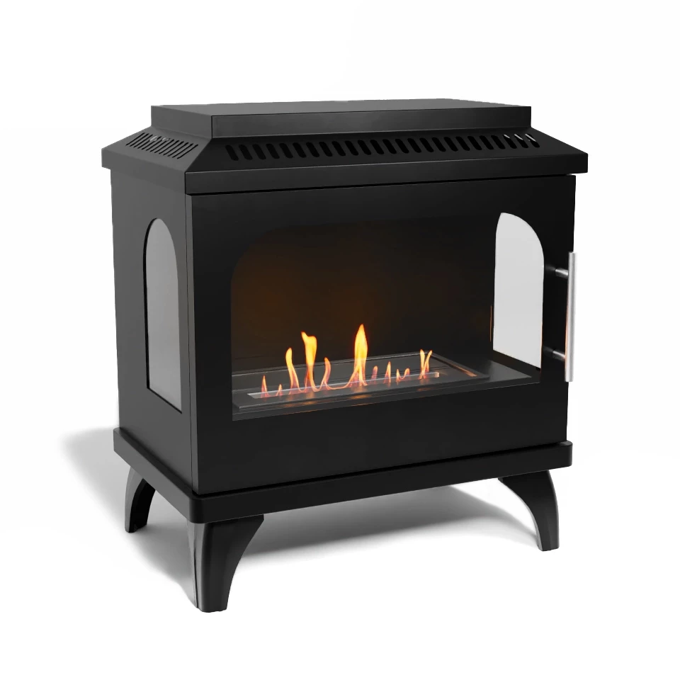 Atlanta Single Bio-ethanol Kachel | ScandiFlames | Bio-ethanol kachel | Zwart