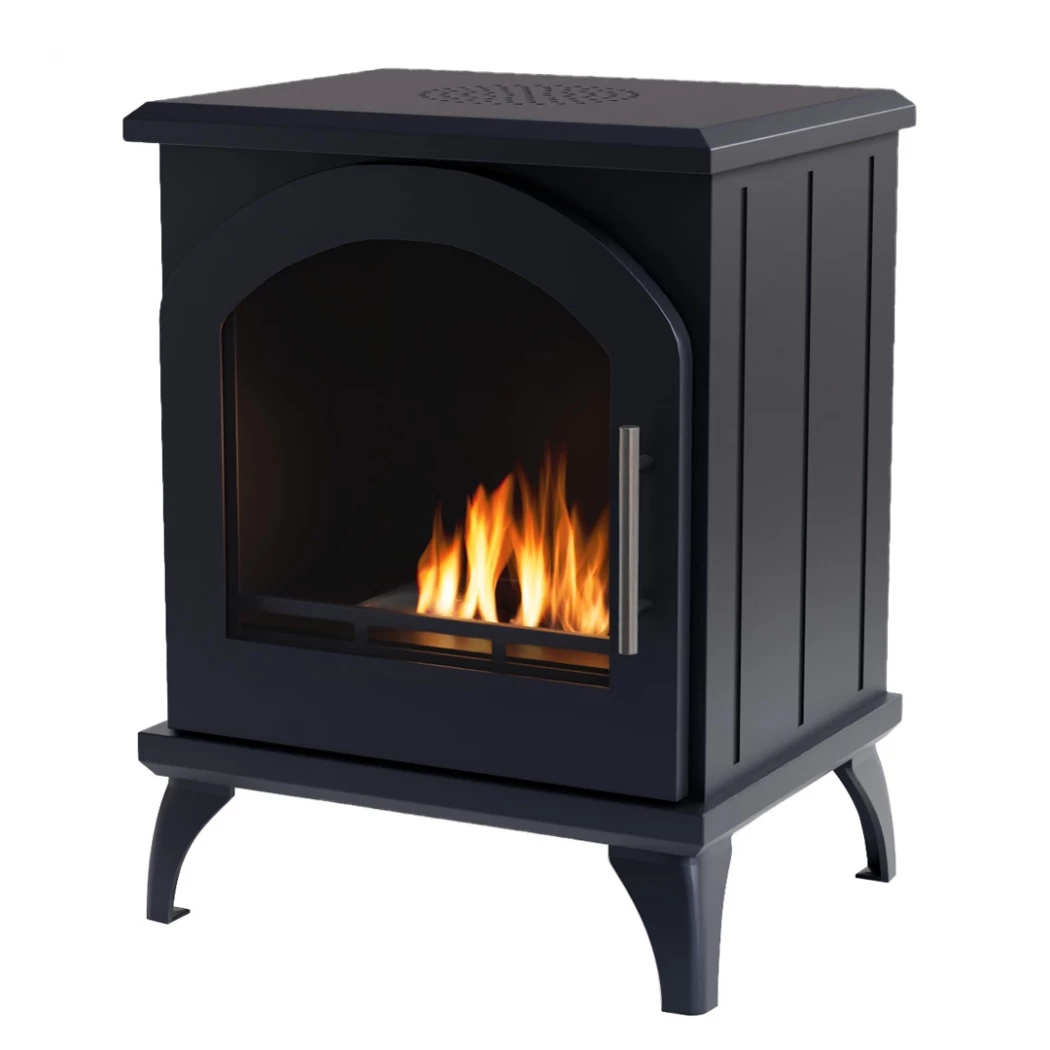 ScandiFlames Austin Zwart - Vrijstaande bio-ethanol kachel - 5 uur brandtijd - 1.6 kW warmteafgifte