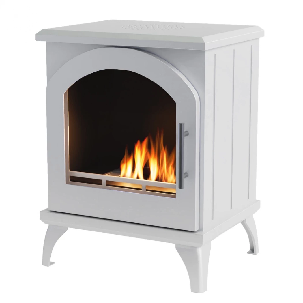 ScandiFlames Austin wit - Vrijstaande bio-ethanol haard kachel - 5 uur brandtijd - 1.6 kW warmteafgifte
