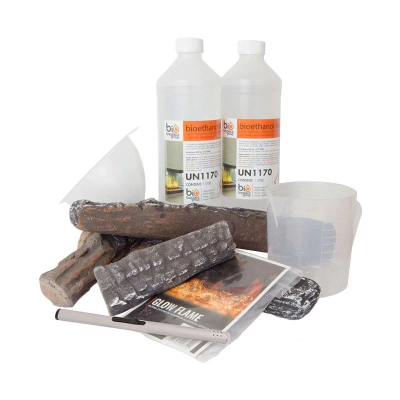 Decoratiekit 1 | | Accessoires voor een bio-ethanol haard | Hout