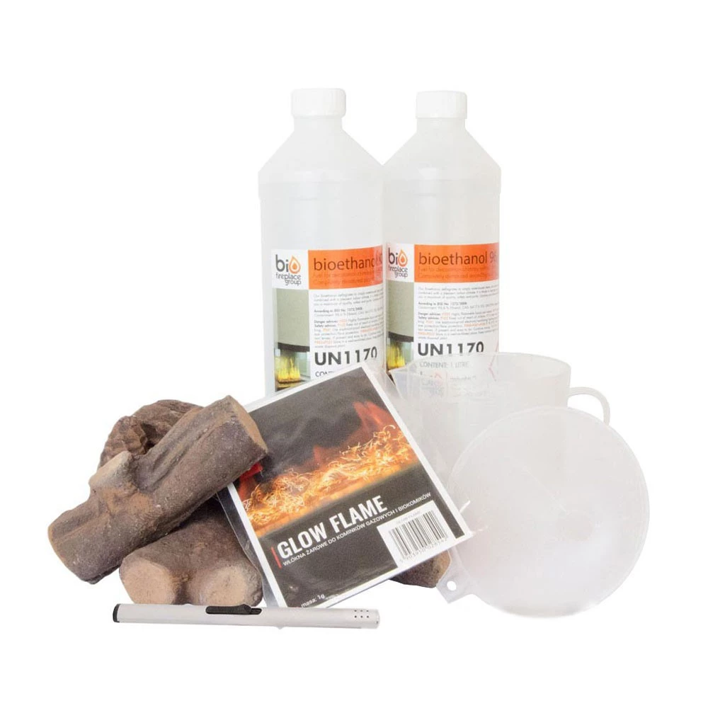 Decoratiekit 2 | | Accessoires voor een bio-ethanol haard | Hout