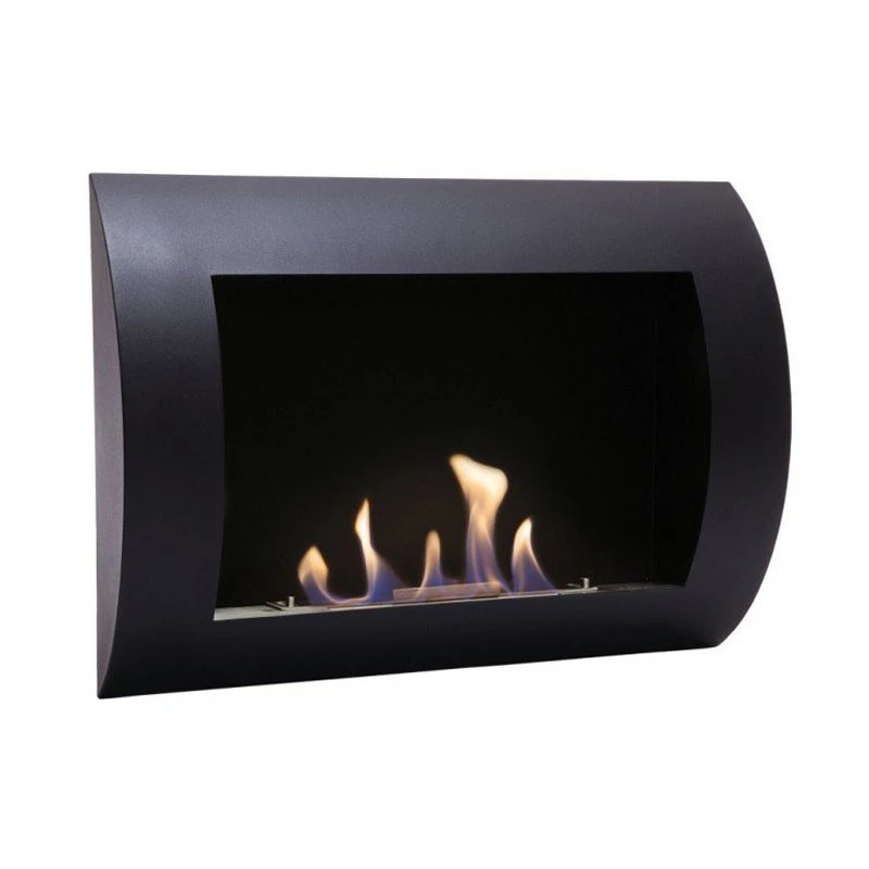 Ocean - Goedkope zwarte bio-ethanol haard | ScandiFlames | Hangende bio-ethanol haard | Zwart