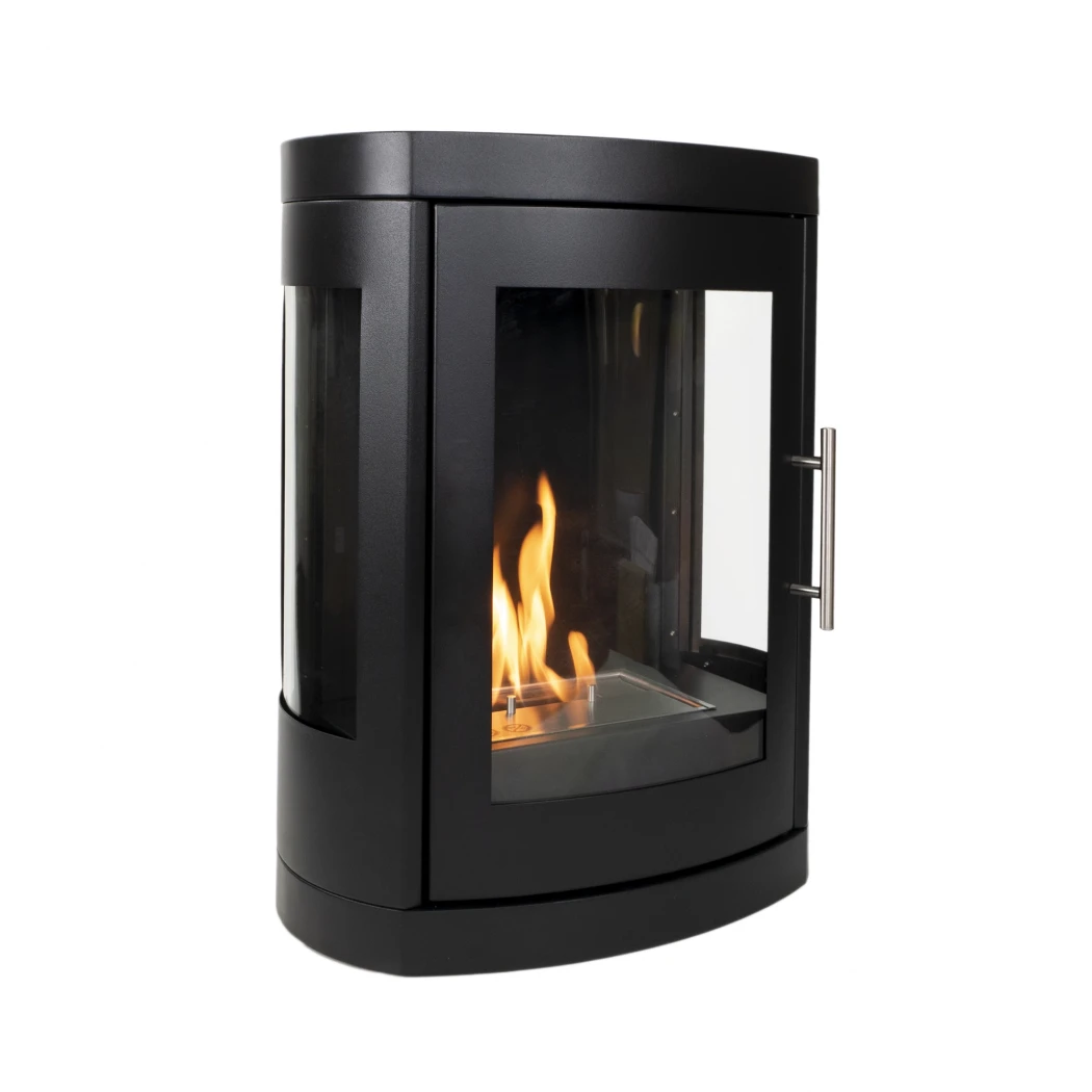Oregon - muurhangende bio-ethanol kachel | ScandiFlames | Hangende bio-ethanol haard | Zwart