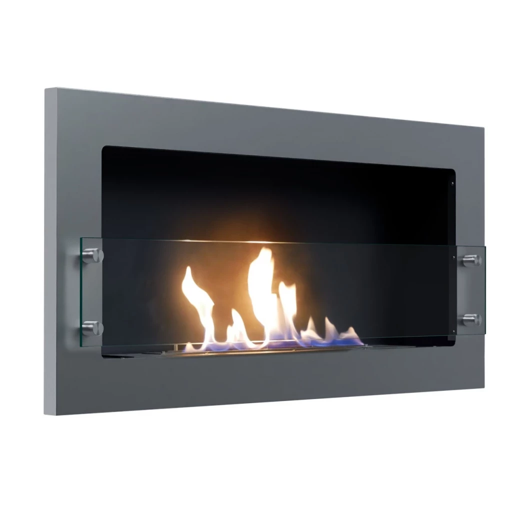 Texas - Stalen bio-ethanol wandhaard | ScandiFlames | Hangende bio-ethanol haard | Staal