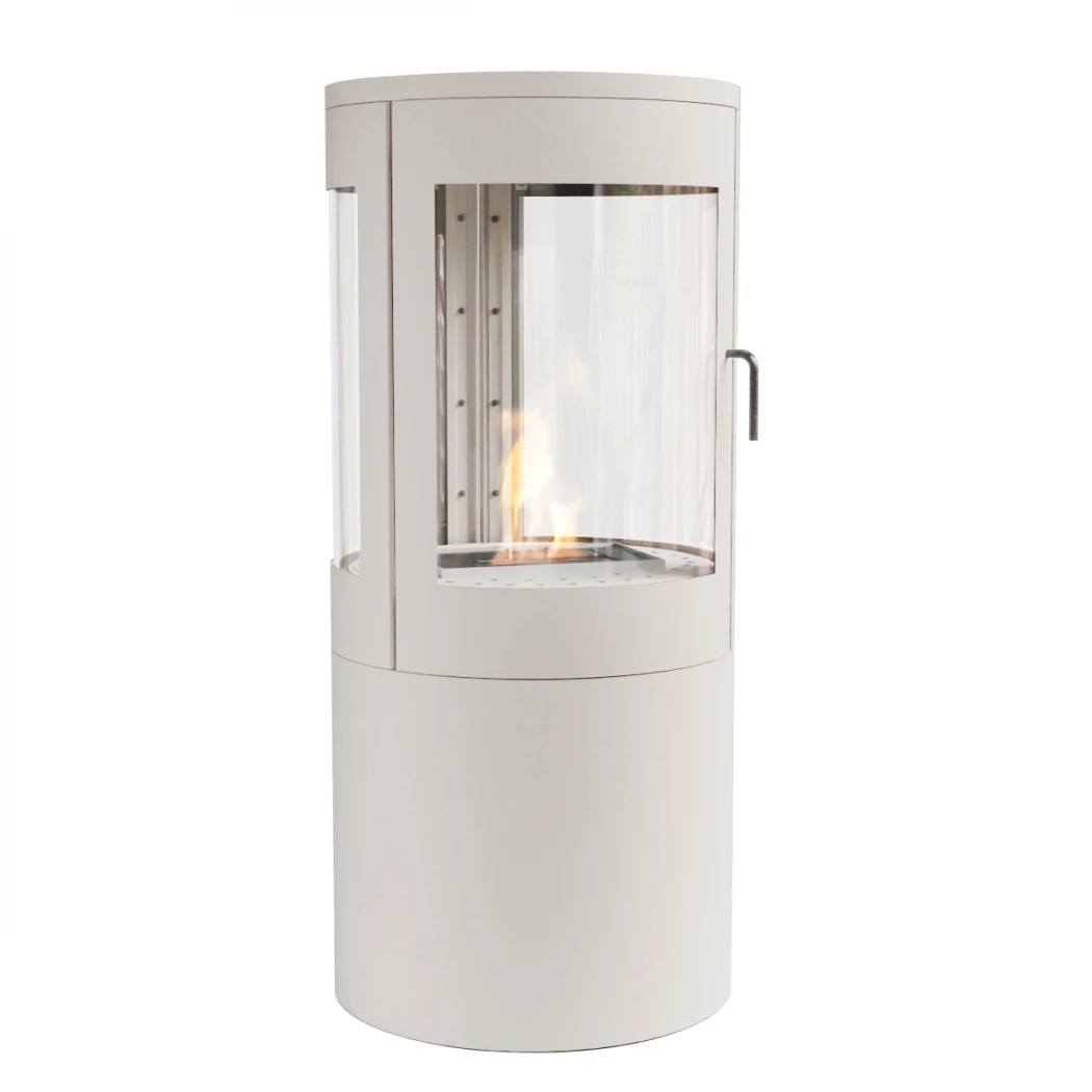 Bio-ethanol kachel met 360 graden zicht - wit | ScandiFlames | Bio-ethanol kachel | Wit