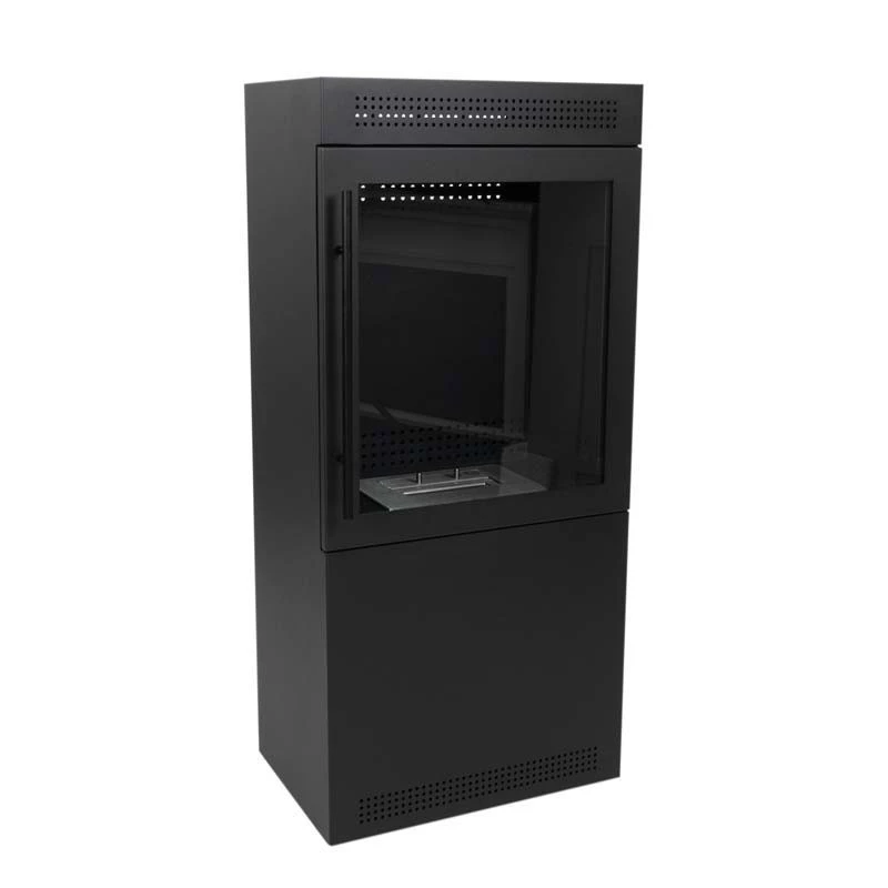 Jackson - Vierkante bio-ethanol open haard | ScandiFlames | Bio-ethanol kachel | Zwart