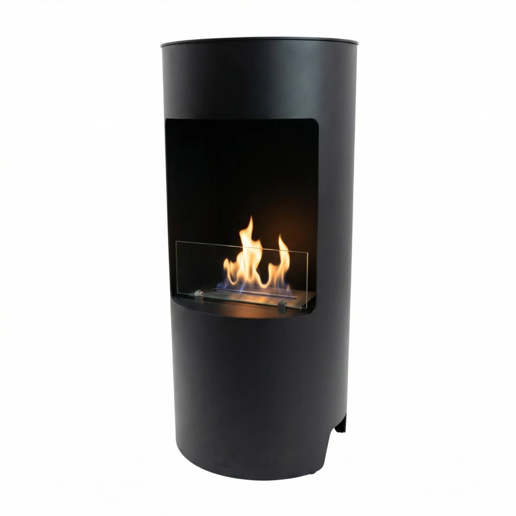 Montgomery Zwart - Open Bio-ethanol houtkachel | ScandiFlames | Bio-ethanol kachel | Zwart