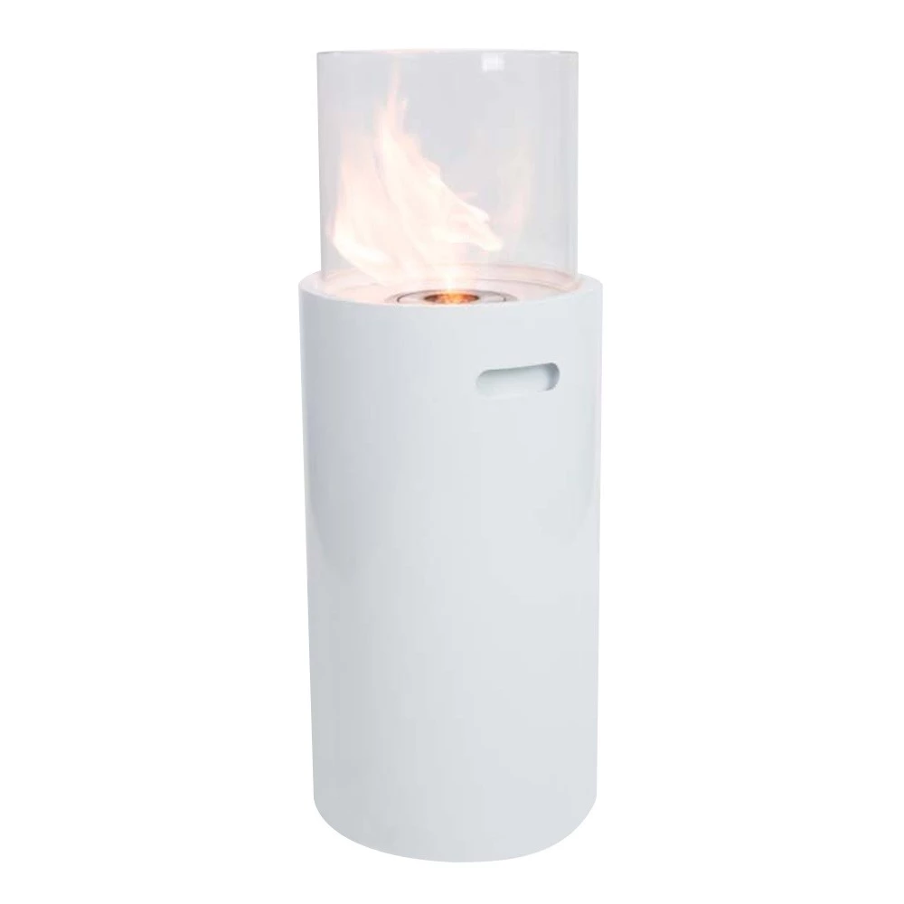 Outdoor vrijstaande bio-ethanol haard | ScandiFlames | Vrijstaande bio-ethanol haard voor buiten | Wit