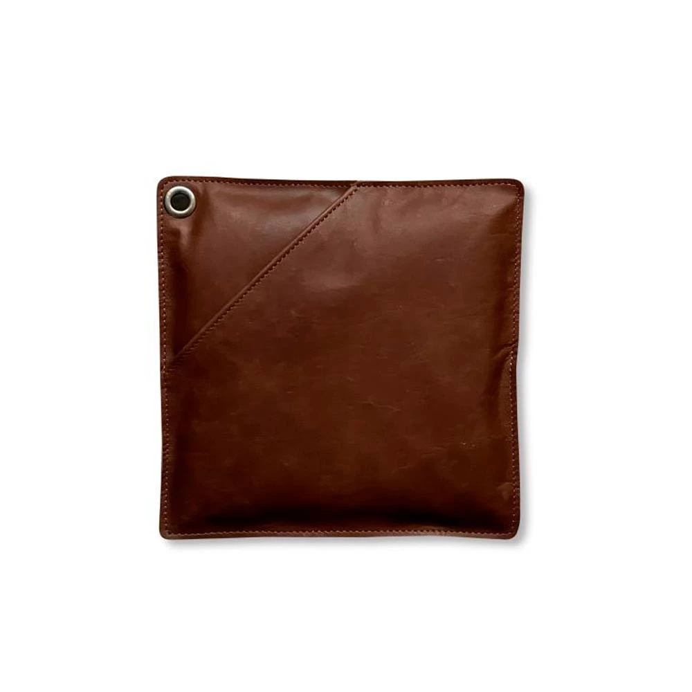 Pannenlap in donkerbruin leer - 1 st. | | BBQ Accessories | Donker bruin