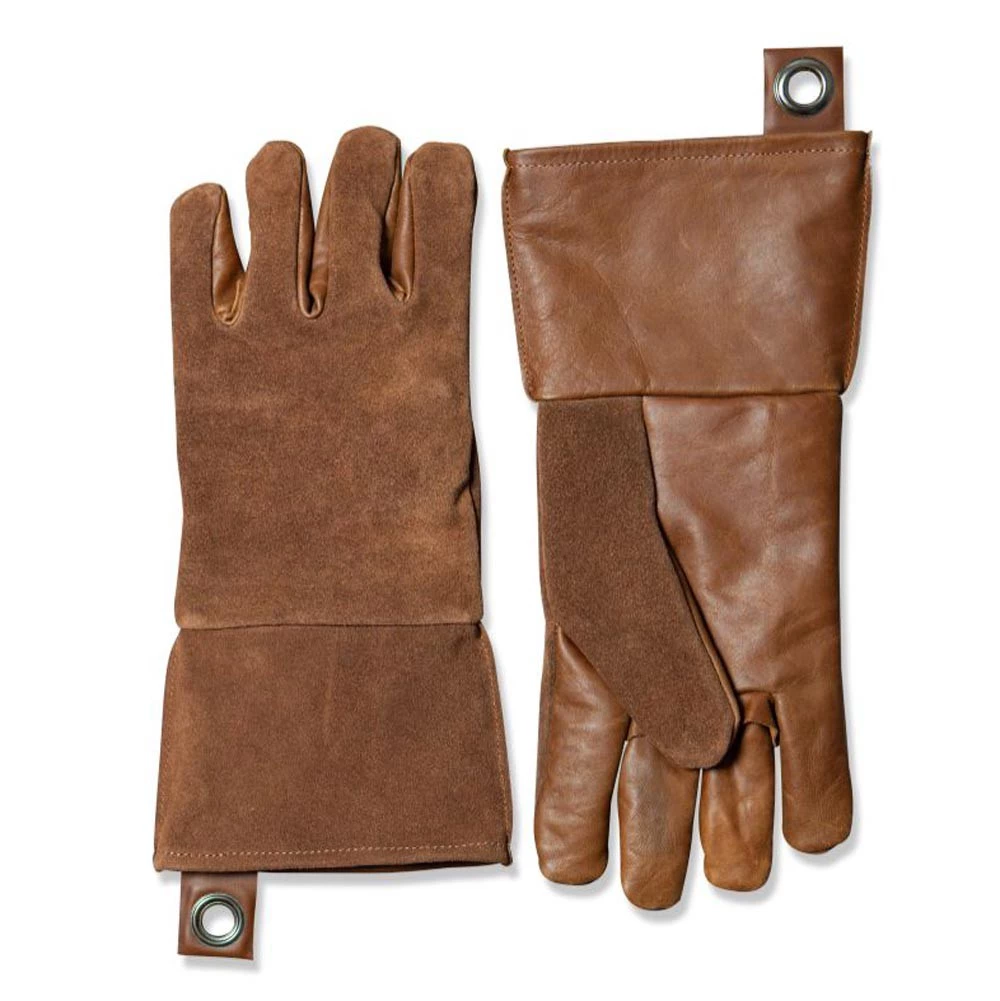 Grillhandschoenen in bruin leer - 2 st. | | Accessoires voor buiten koken , BBQ Accessories | Bruin