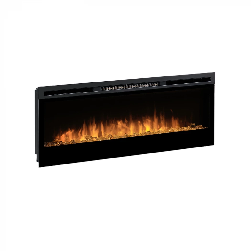 Prism 50" - Optiflame elektrische haard | Dimplex | Muur-gemonteerde elektrische haard , 1-zijdige inbouw elektrische haard | Zwart