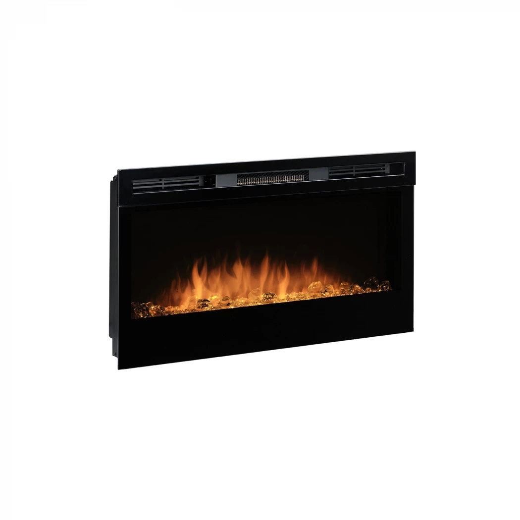 Prism 34" - Optiflame Elektrische Haard | Dimplex | Muur-gemonteerde elektrische haard , 1-zijdige inbouw elektrische haard | Zwart