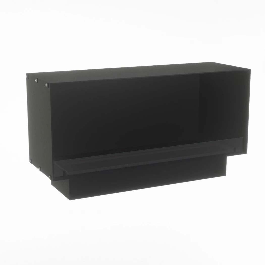Foco One 1500 Myst | Foco | 1-zijdige Opti-myst inbouwhaard | Zwart