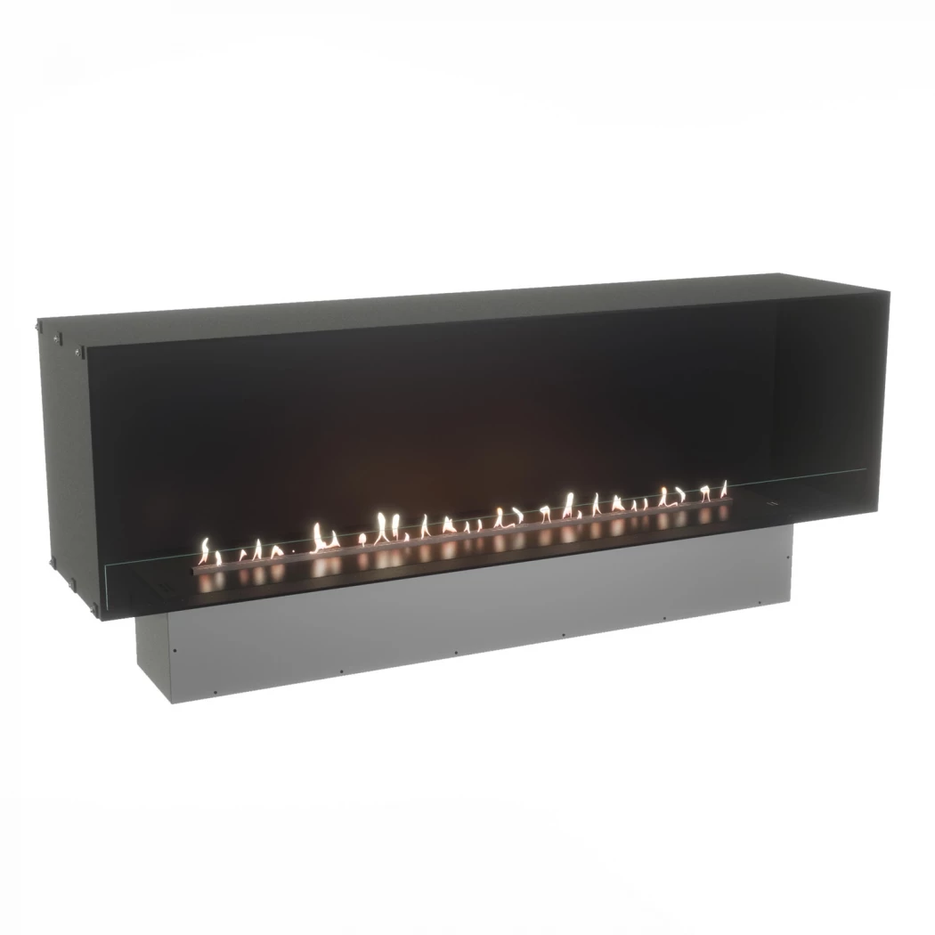 Foco One 1800 | ScandiFlames | 1-zijdige inbouw bio-ethanol haard | Zwart