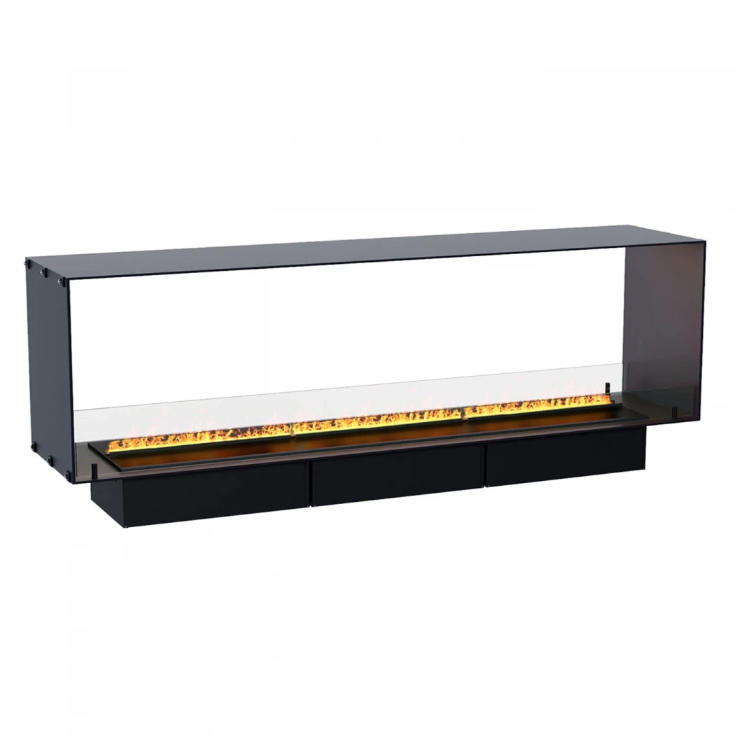 Foco Myst Two 1800 | Foco | 2-zijdige Opti-myst inbouwhaard | Zwart