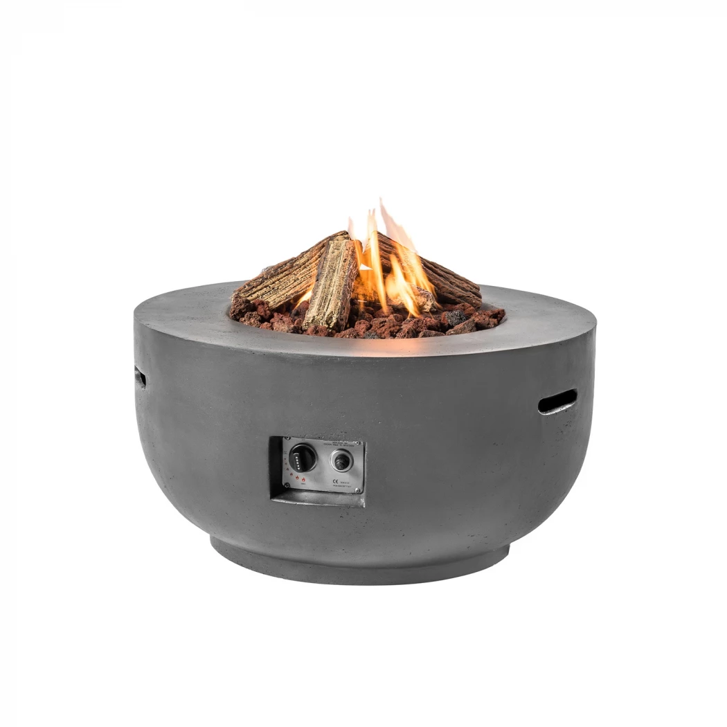Cocoon vuurtafel bowl - antraciet | Happy Cocooning | Vuurtafel met gasbrander | Antraciet