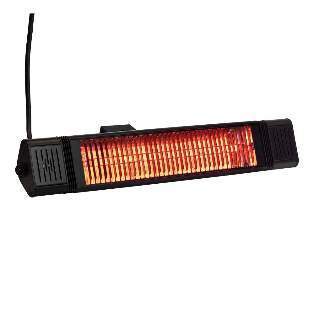 Terrasverwarmer HEAT1 ECO Plus-line 2000W | HEAT1 | Muur-gemonteerde elektrische terrasverwarmer | Zwart