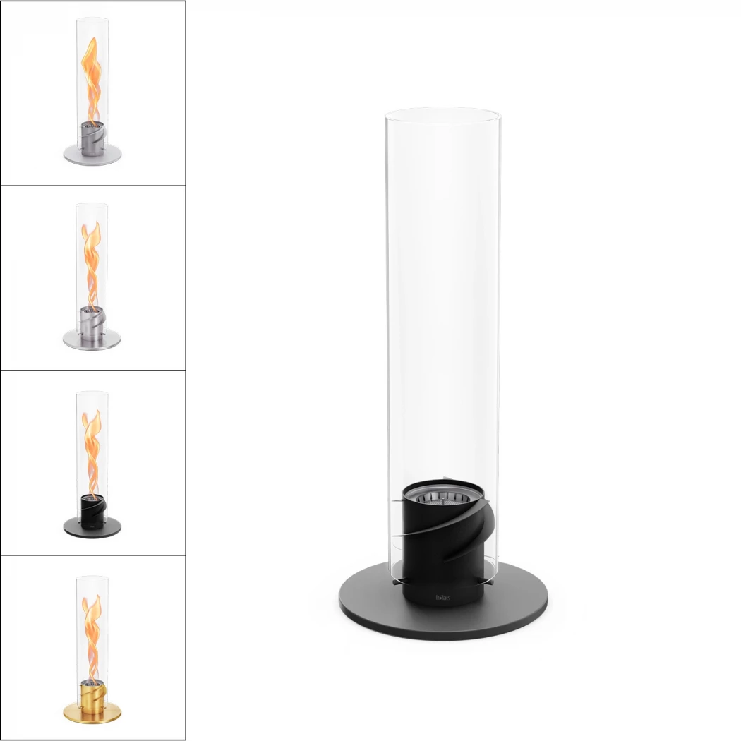 SPIN Lantaarn 1200 | Höfats | Bio-ethanol tafelhaard | Zwart , Guld , Grijs , Zilver