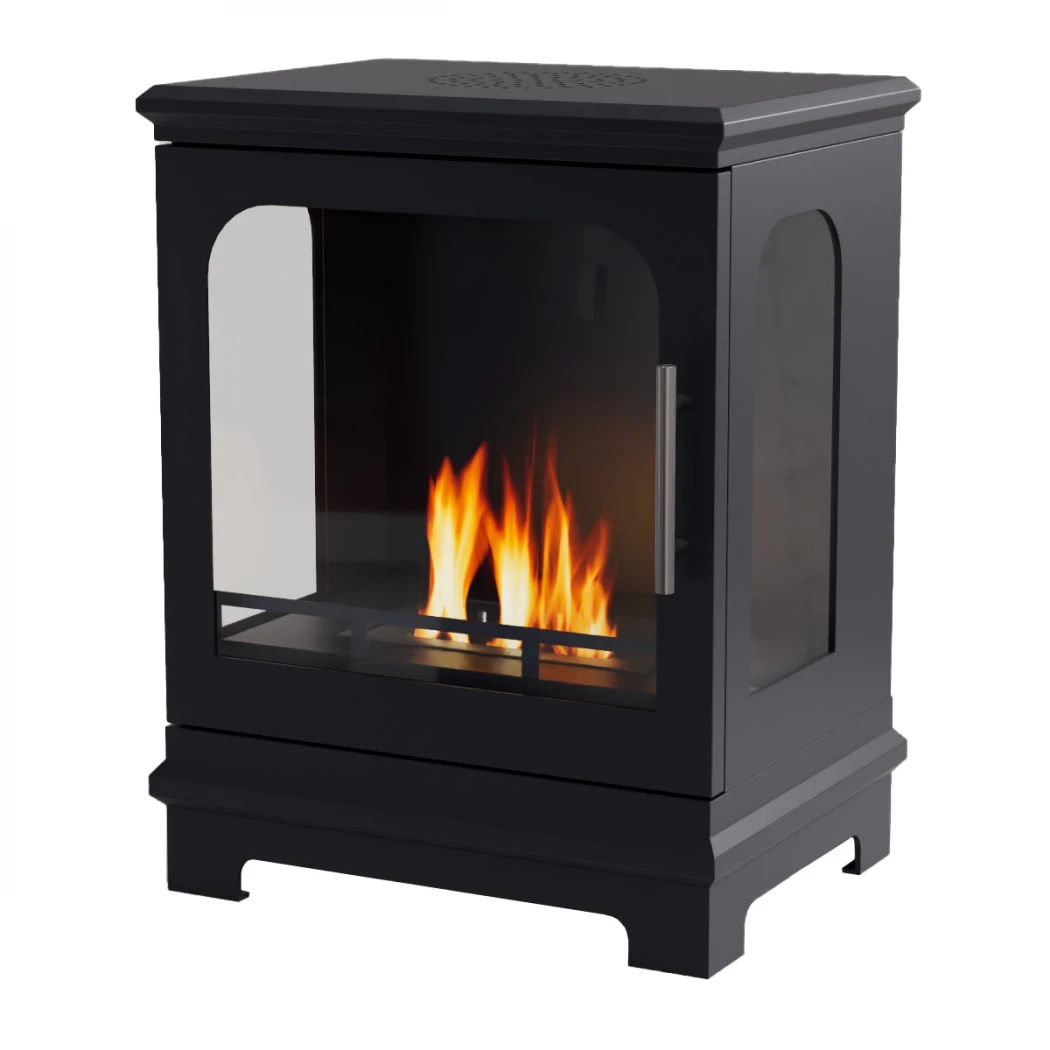 ScandiFlames Honolulu Zwart - Vrijstaande bio-ethanol kachel - 5 uur brandtijd - 1.6 kW warmteafgifte