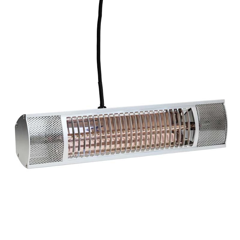 Terrasverwarmer Wandmontage 1500 W, Zilver | Hortus | Muur-gemonteerde elektrische terrasverwarmer | Zilver