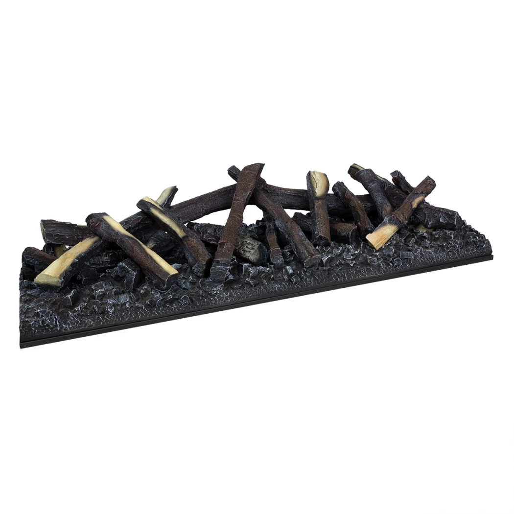 Houtset 1000 - Decoratie voor Cassette 1000 | Dimplex | Opti-myst haardaccessoires | Bruin