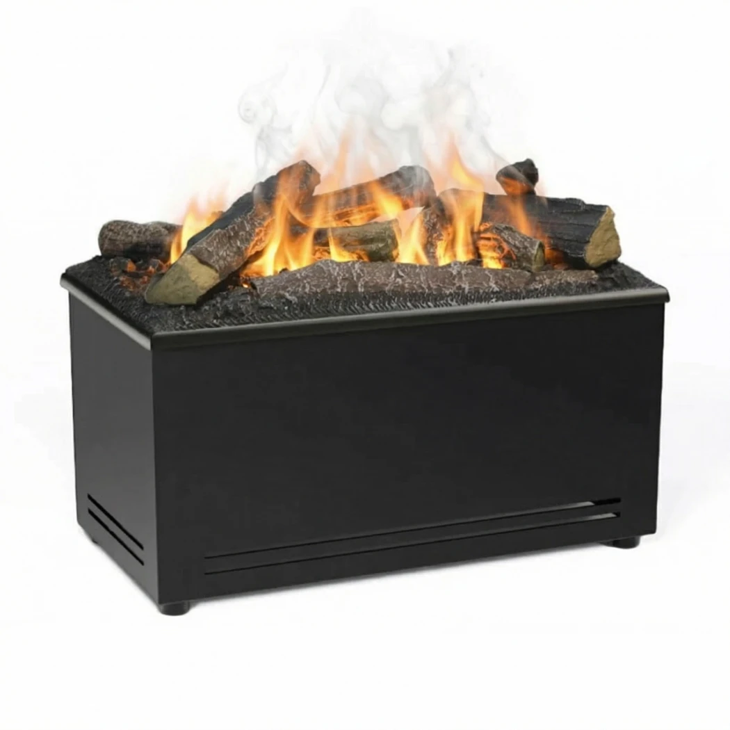 AquaFire Base 40 Houtblokken - Vrijstaande Opti-Myst Inzethaard met Decoratief Hout - ScandiFlames Electric Opti-Myst Waterdamp Open Haard