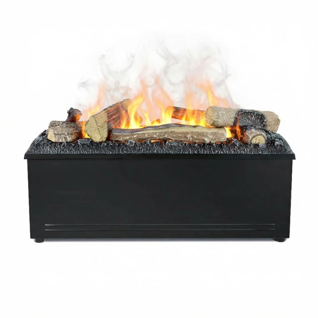 AquaFire Basis 60 Houtblokken - Vrijstaande Opti-Myst Inzethaard met Decoratief Hout - ScandiFlames Elektrische Opti-Myst Waterdamp Open Haard