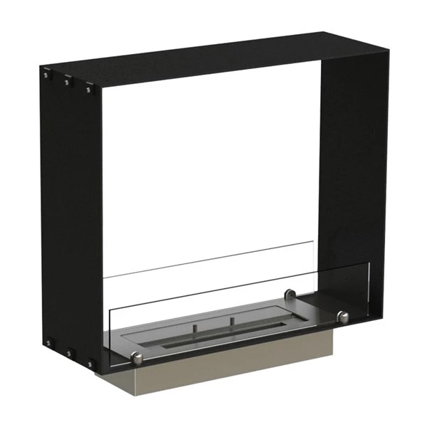 Foco Two 600 Slim | Foco | 2-zijdige inbouw bio-ethanol haard | Zwart