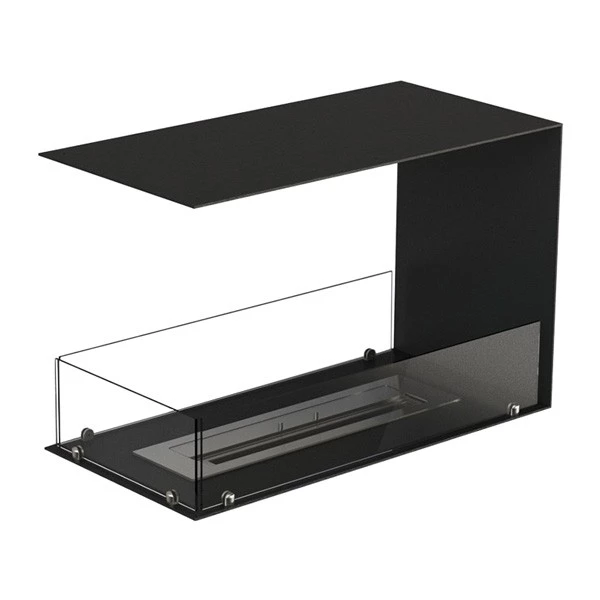Foco Room Divider 800 | Foco | 3-zijdige inbouw bio-ethanol haard | Zwart