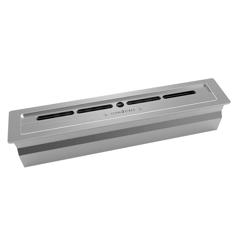 Slimline Brander - 50 cm | Icon Fires | Handmatige bio-ethanol brander | Roestvast staal