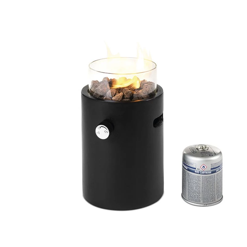 Loki tafelhaard op gas | Happy Cocooning | Vrijstaande gashaard voor buiten | Grijs , Zwart