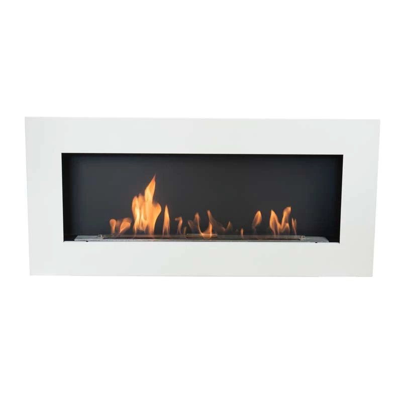 Murus 1200 - Matt White | ScandiFlames | Hangende bio-ethanol haard | Wit
