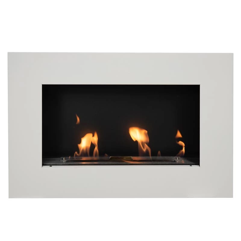 Murus 800 - Matt White | ScandiFlames | Hangende bio-ethanol haard | Wit