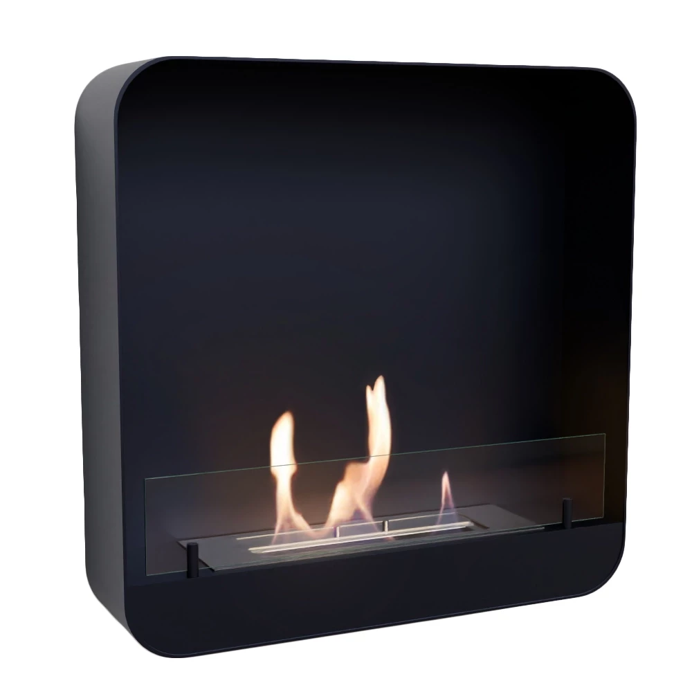 Ohio 60 – Zwart | ScandiFlames | Hangende bio-ethanol haard | Zwart