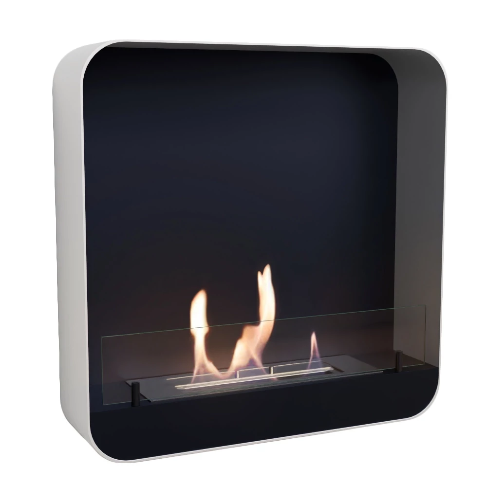 Ohio 60 – Wit | ScandiFlames | Hangende bio-ethanol haard | Zwart