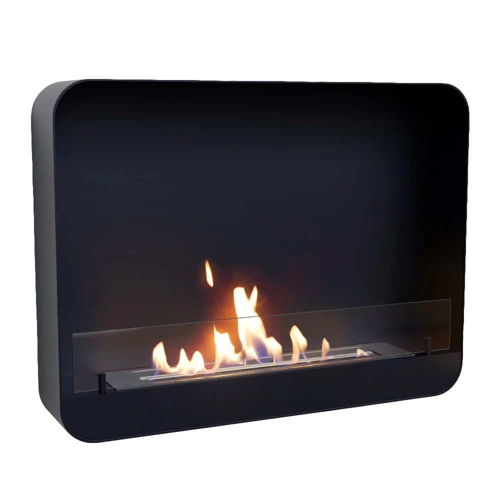 Ohio 80 – Zwart | ScandiFlames | Hangende bio-ethanol haard | Zwart