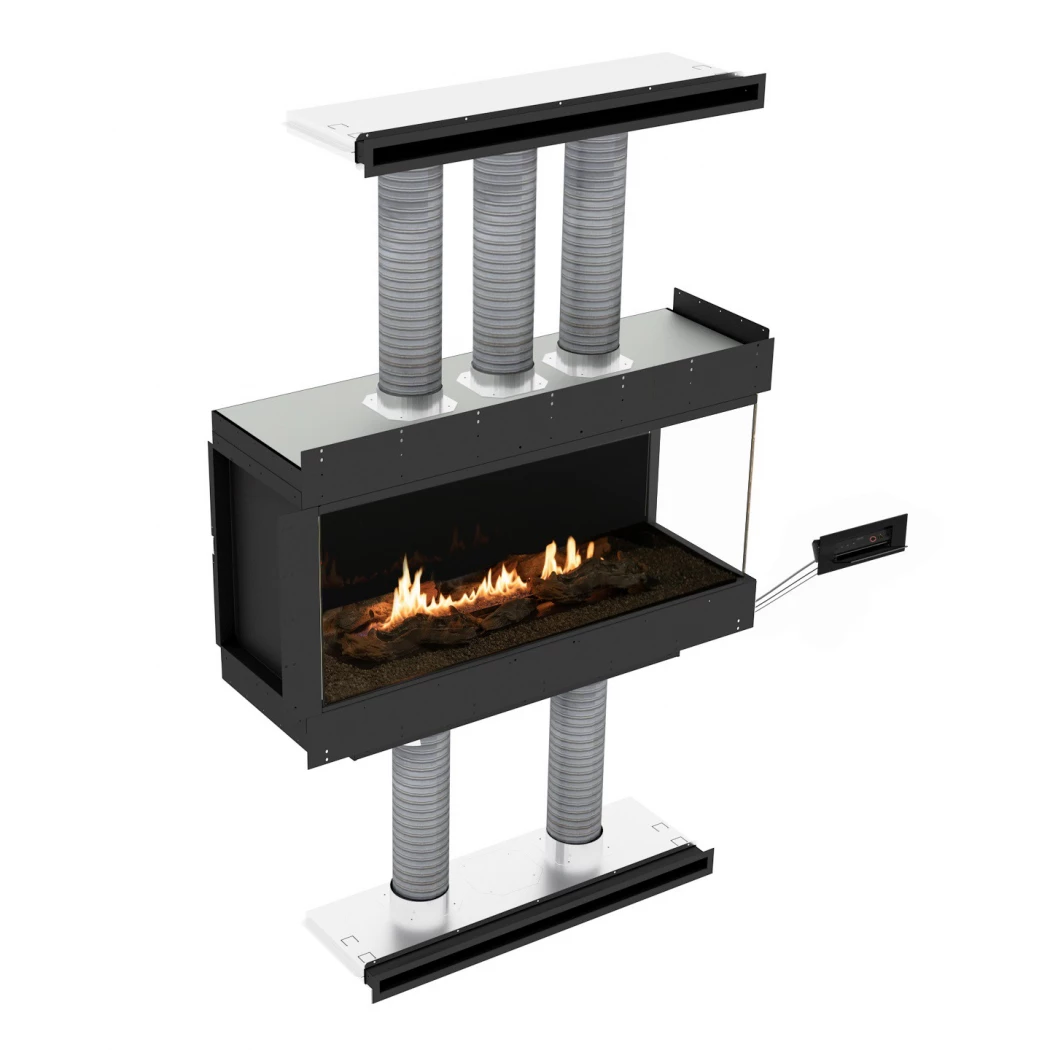 Panorama Right Corner | Planika Fires | automatische bioethanol haard | vlamuitzicht