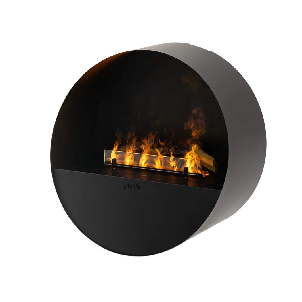 Misty Waterdamphaard | Planika Fires | Vrijstaande waterdamphaard , Opti-myst wandhaard | Zwart