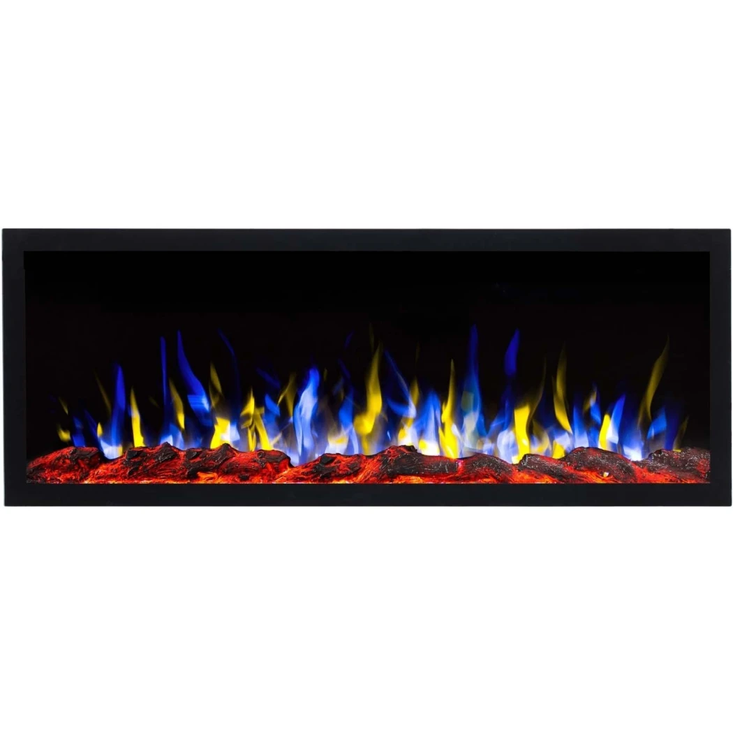 Aflamo Pride Slim 115 cm Elektrische Haard – Wandgemonteerd of Inbouw, LED Vlam, 3 Kleuren