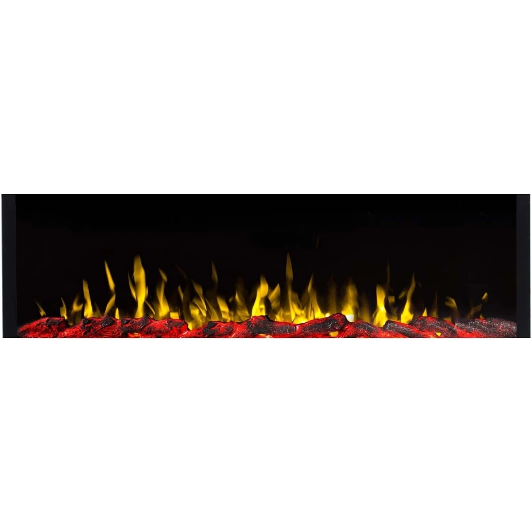 Aflamo Pride Slim 127 cm Elektrische Haard – Wandgemonteerd of Ingebouwd, LED Vlam, 3 Kleuren