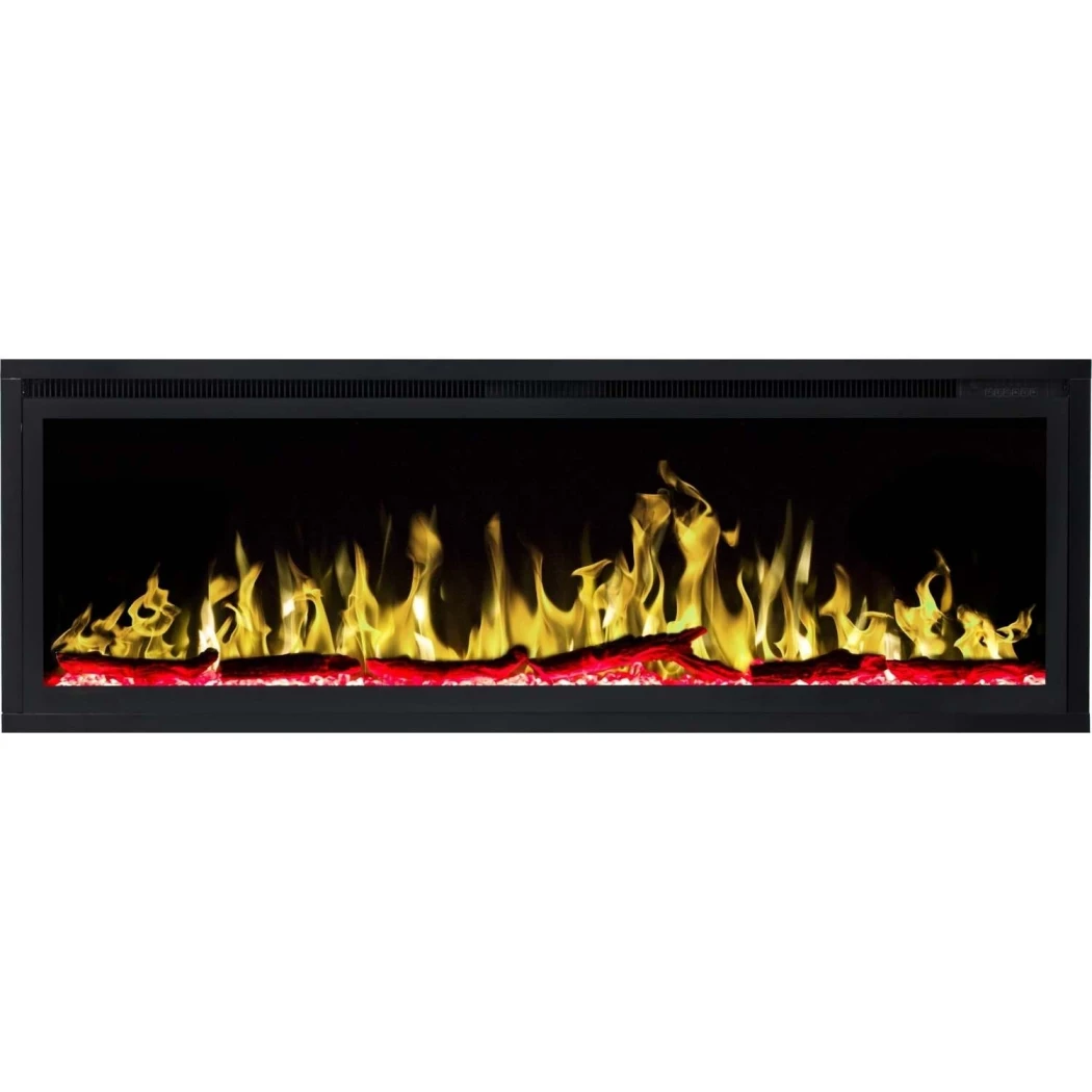 Royal 50" - Wandgemonteerde elektrische haard door Aflamo – 6 Vlammekleuren, Afstandsbediening, Optionele Inbouwinstallatie