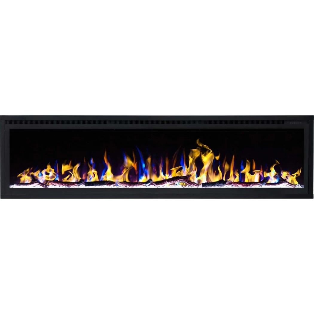 Royal 65" Wandgemonteerde Elektrische Haard door Aflamo – 6 Vlamkleuren, Afstandsbediening, Tot 1,5 kW warmte-effect