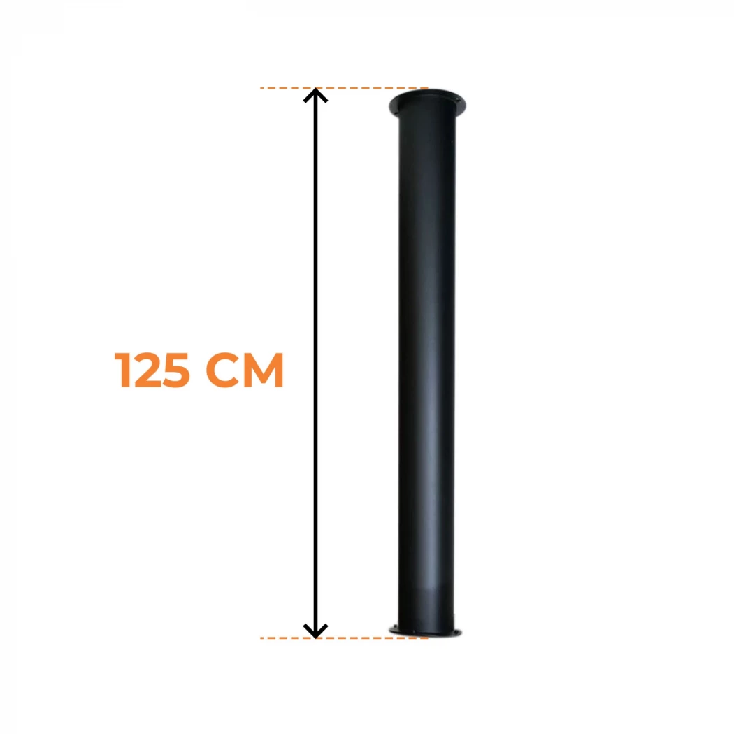 Toronto Buis 125 cm – Totale lengte 165 cm | Bioethanol-haard.be