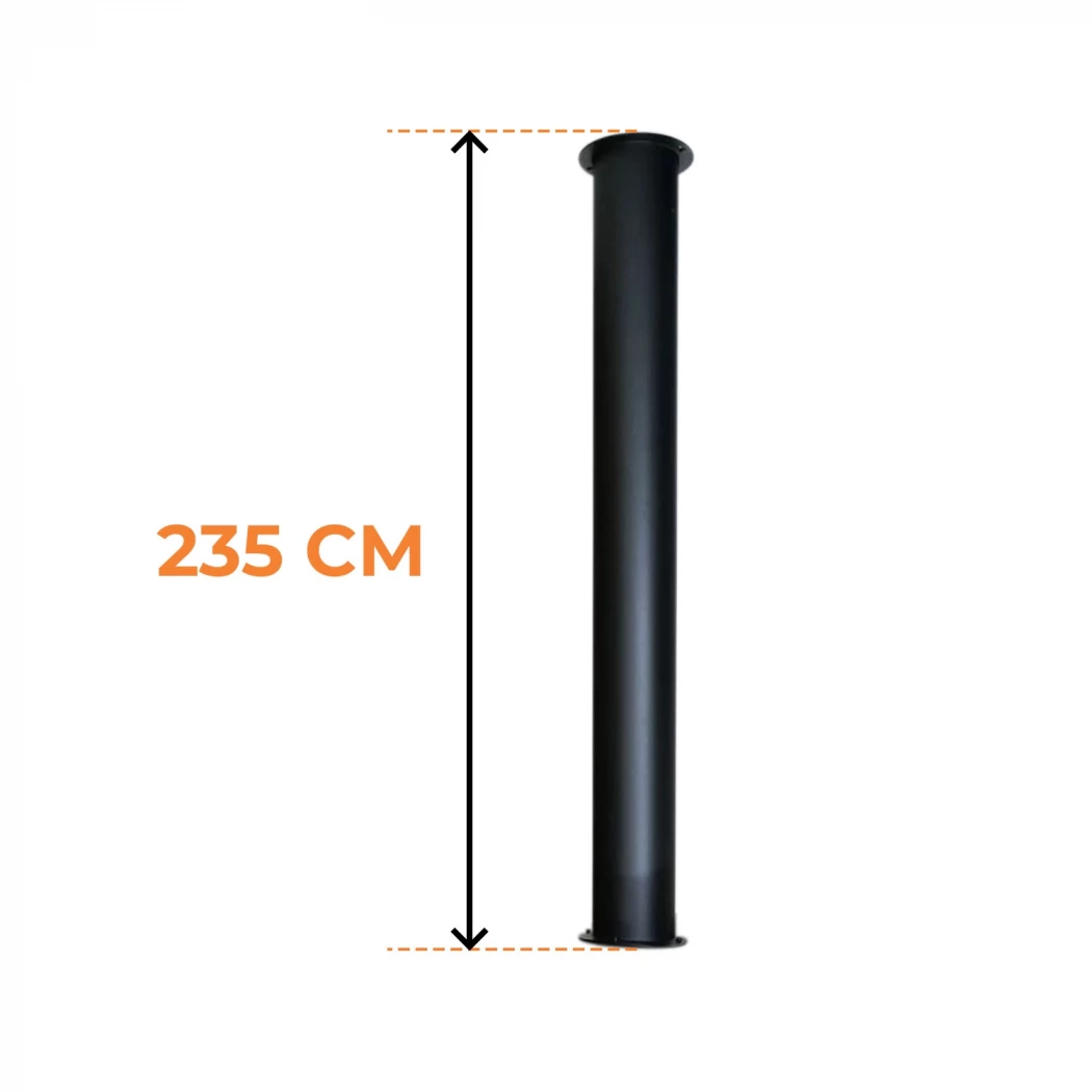 Toronto Buis 195 cm – Totale lengte 235 cm | | | Zwart